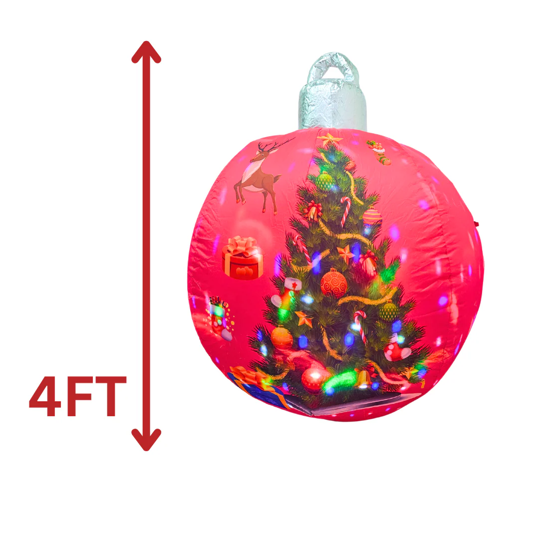 4FT Inflatable Christmas Ornament Decoration AA2025-4-813/ AA2024-0361 – Santa or Christmas Tree Design - Image 3
