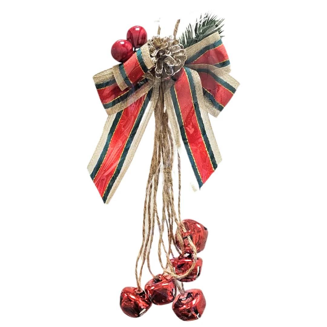 Adorno Navideño para Puerta con Cascabel – 3 Diseños (AA2025-4-5/6) - Image 3