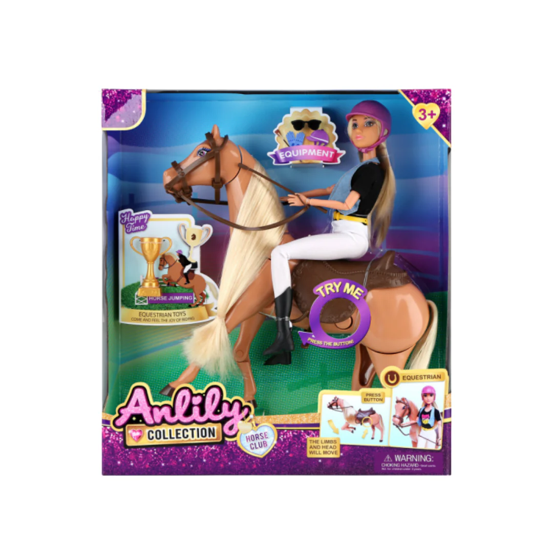 Anlily Horse Club Princess Doll with White Horse & Accessories
