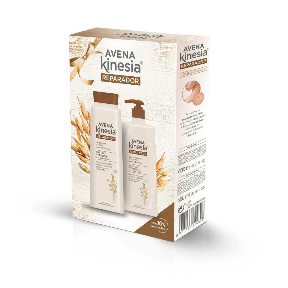 Avena Kinesia Reparador Pack: Body Wash () & Body Lotion (400 ml) (750 ml)