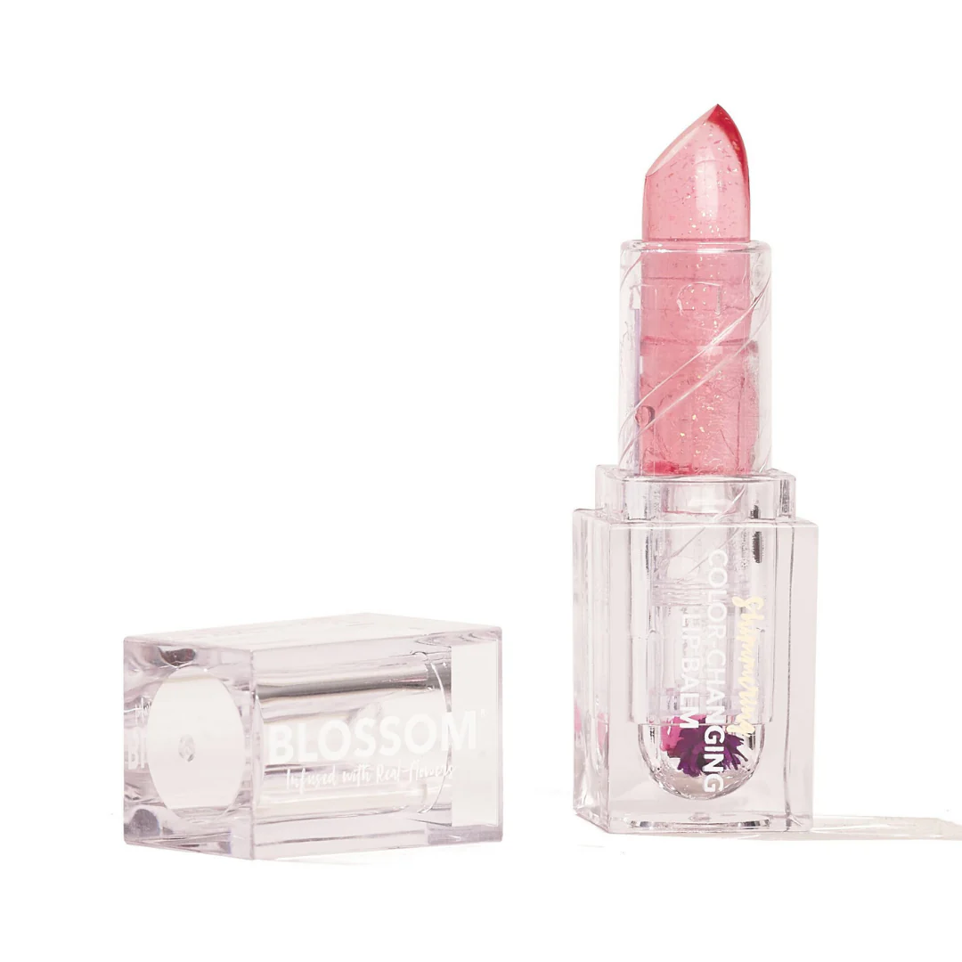 Blossom Shimmering Color-Changing Lip Balm Blush 0.1oz