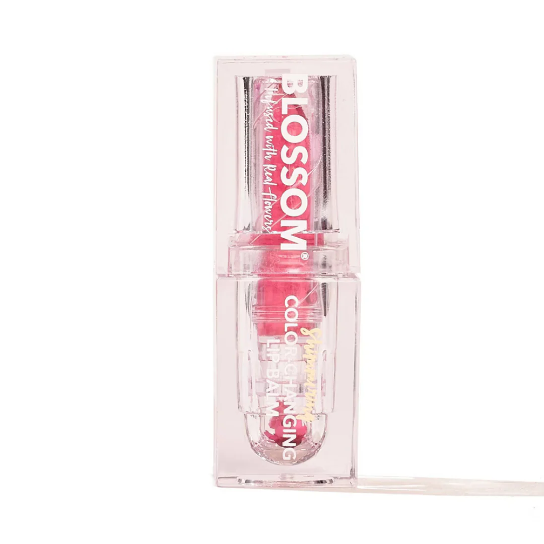 Blossom Shimmering Color-Changing Lip Balm Pink 0.1oz