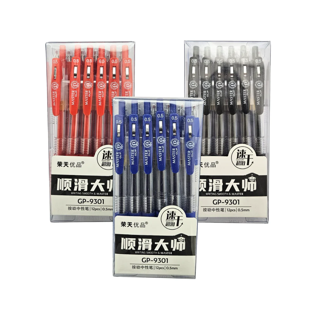 Bolígrafos Master Clip 12 pk (azul, negro o rojo)