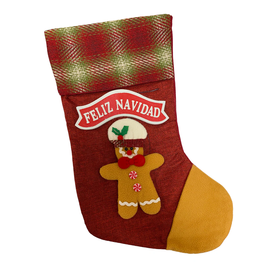 Bota Navideña Decorativa – Santa, Hombre de Jengibre o Cascanueces (AA2025-4-57/58/59/60/61) - Image 3