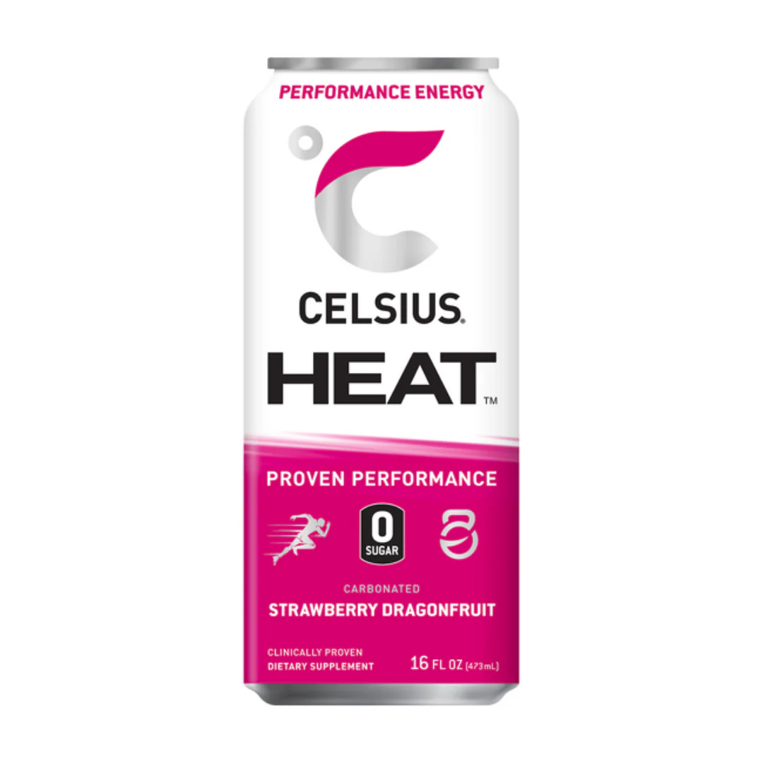 Celsius Heat Strawberry Dragonfruit Performance Energy Drink (16oz)