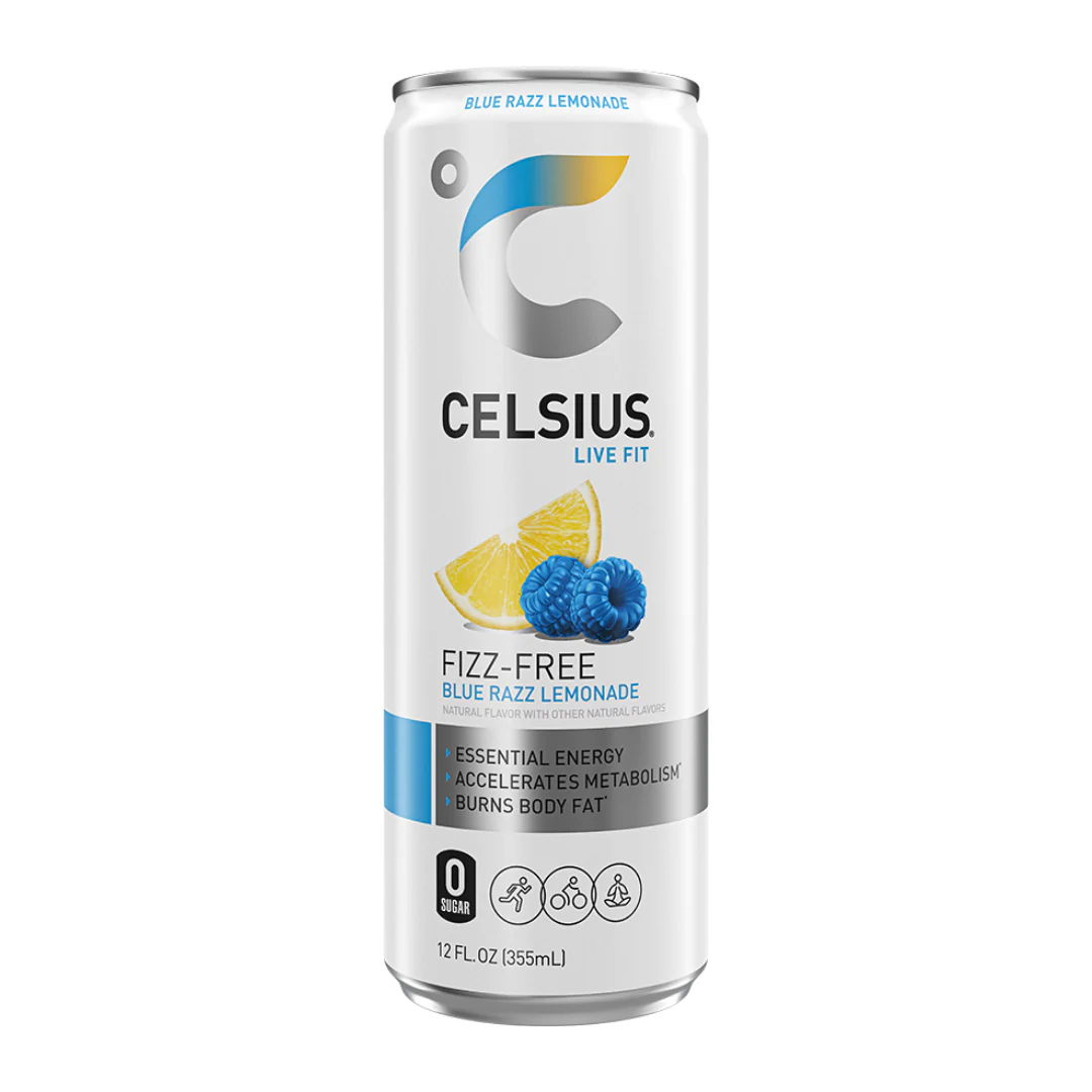 Celsius Live Fit Blue Razz Lemonade Non-Carbonated Energy Drink (12oz)