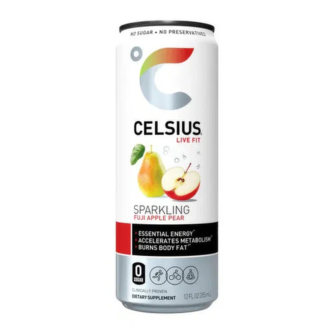 Celsius Live Fit Sparkling Fuji Apple Pear Energy Drink (12oz)