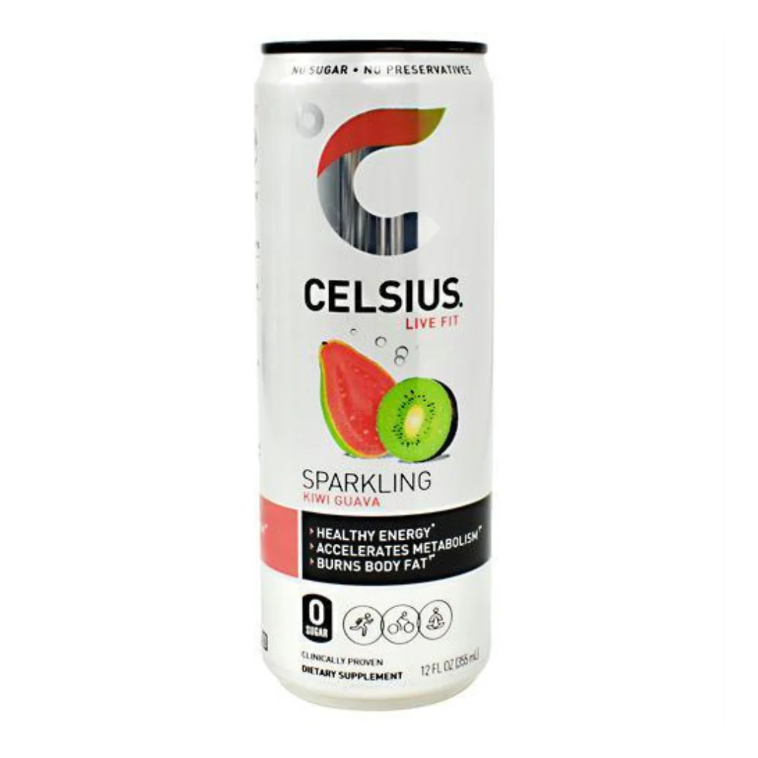 Celsius Live Fit Sparkling Kiwi Guava Energy Drink (12oz)