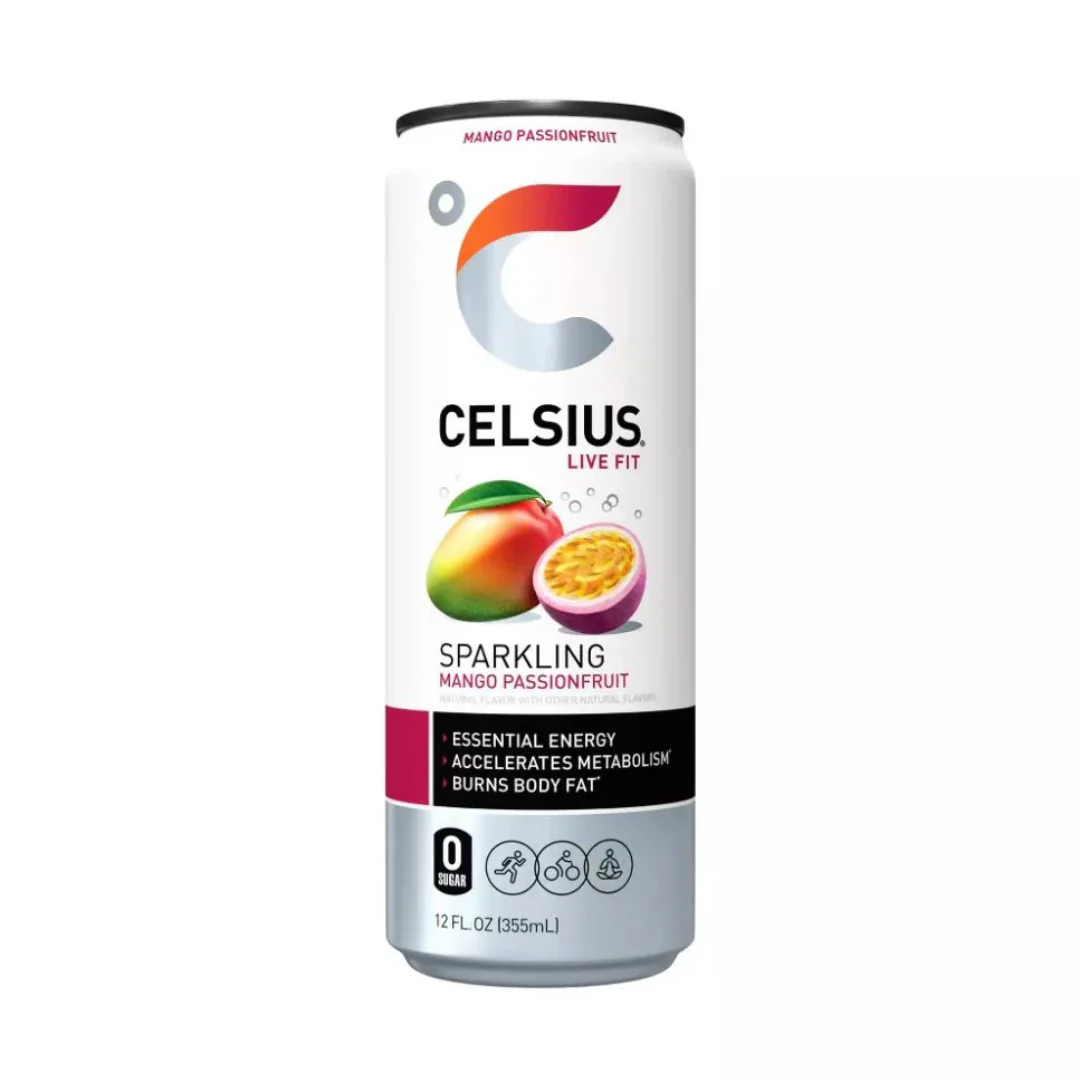 Celsius Live Fit Sparkling Mango Passionfruit Energy Drink (12oz)