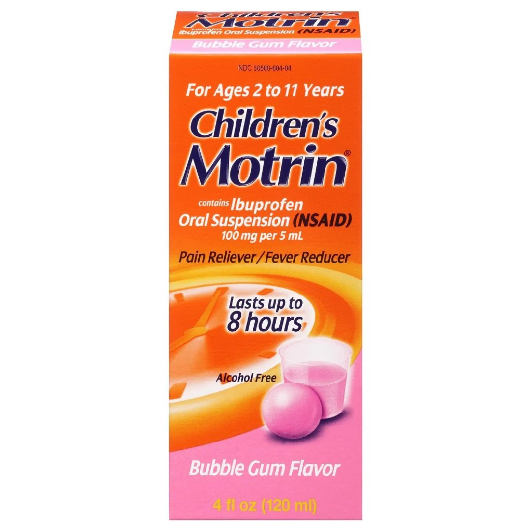Children’s Motrin Bubble Gum Flavor Liquid (4 oz)