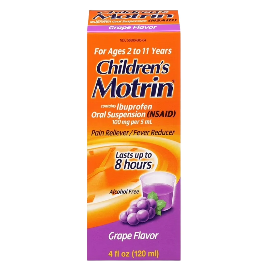 Children’s Motrin Grape Flavor Liquid (4 oz)