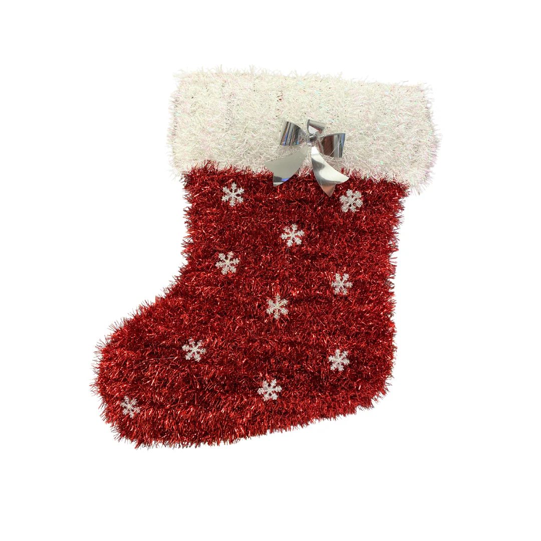 Decoración Navideña en Tinsel – Bastón, Bota y Lazo (3 Modelos) AA2025-4-264/273 | Farmacia Savia - Image 3