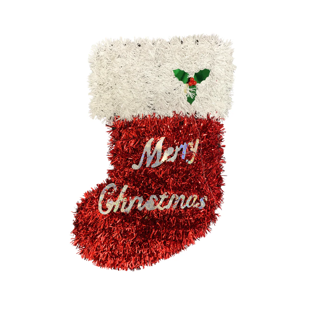 Decoración en Tinsel Navideña – Bota, Gorro y Árbol AA2025-4-265/268/269 | Farmacia Savia - Image 2