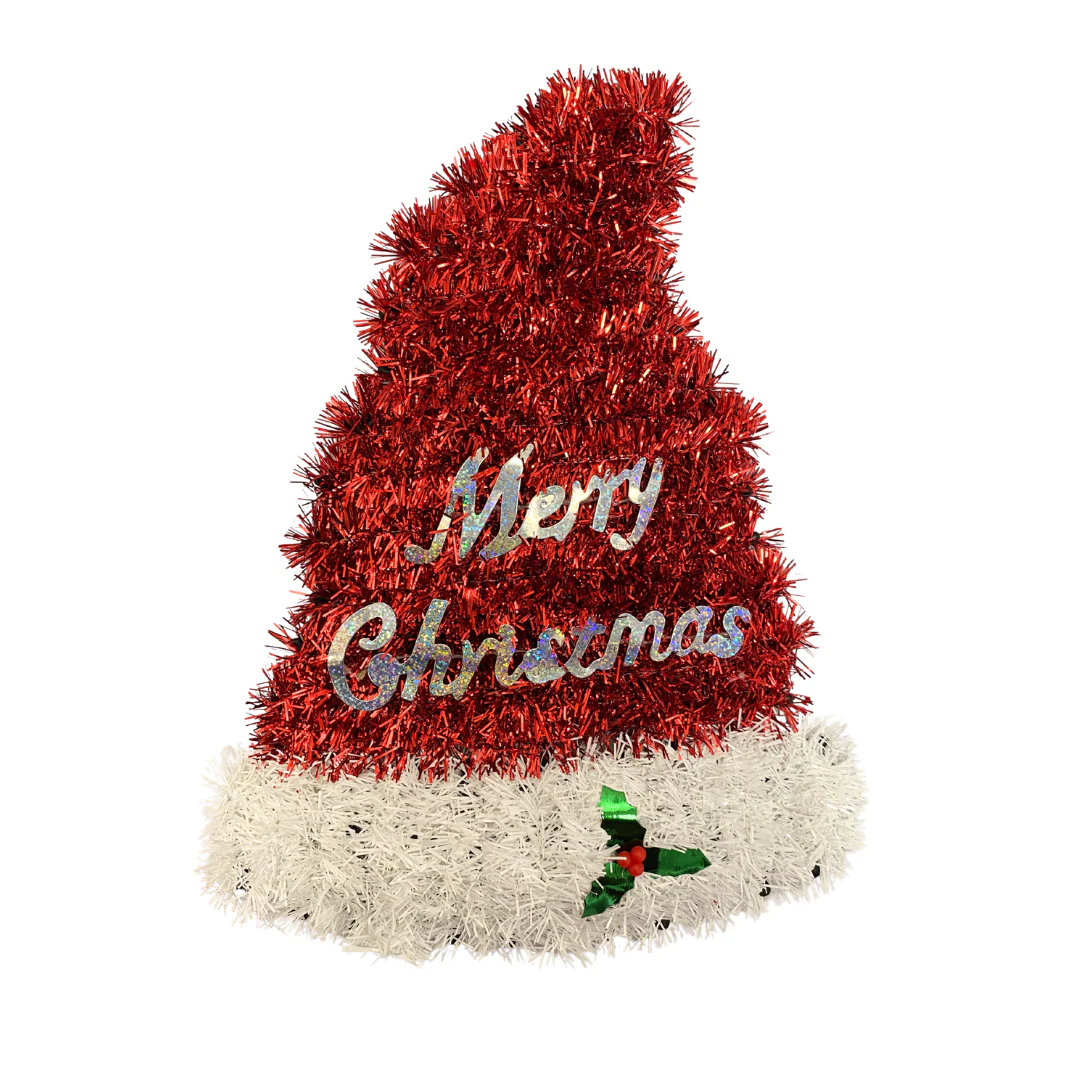 Decoración en Tinsel Navideña – Bota, Gorro y Árbol AA2025-4-265/268/269 | Farmacia Savia - Image 3