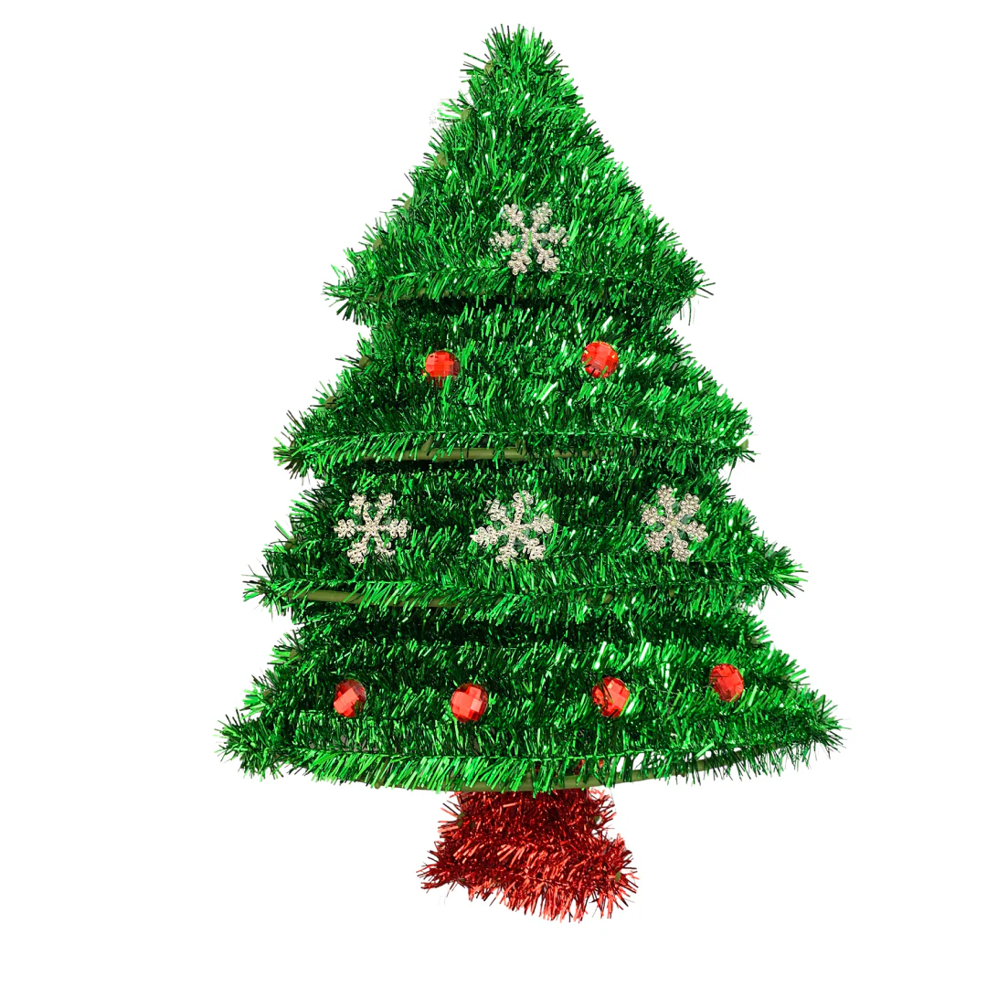 Decoración en Tinsel Navideña – Bota, Gorro y Árbol AA2025-4-265/268/269 | Farmacia Savia - Image 4