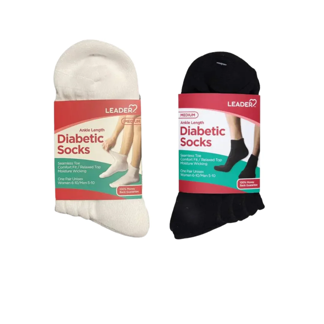 Diabetic Ankle-Length Socks (1 Pair)