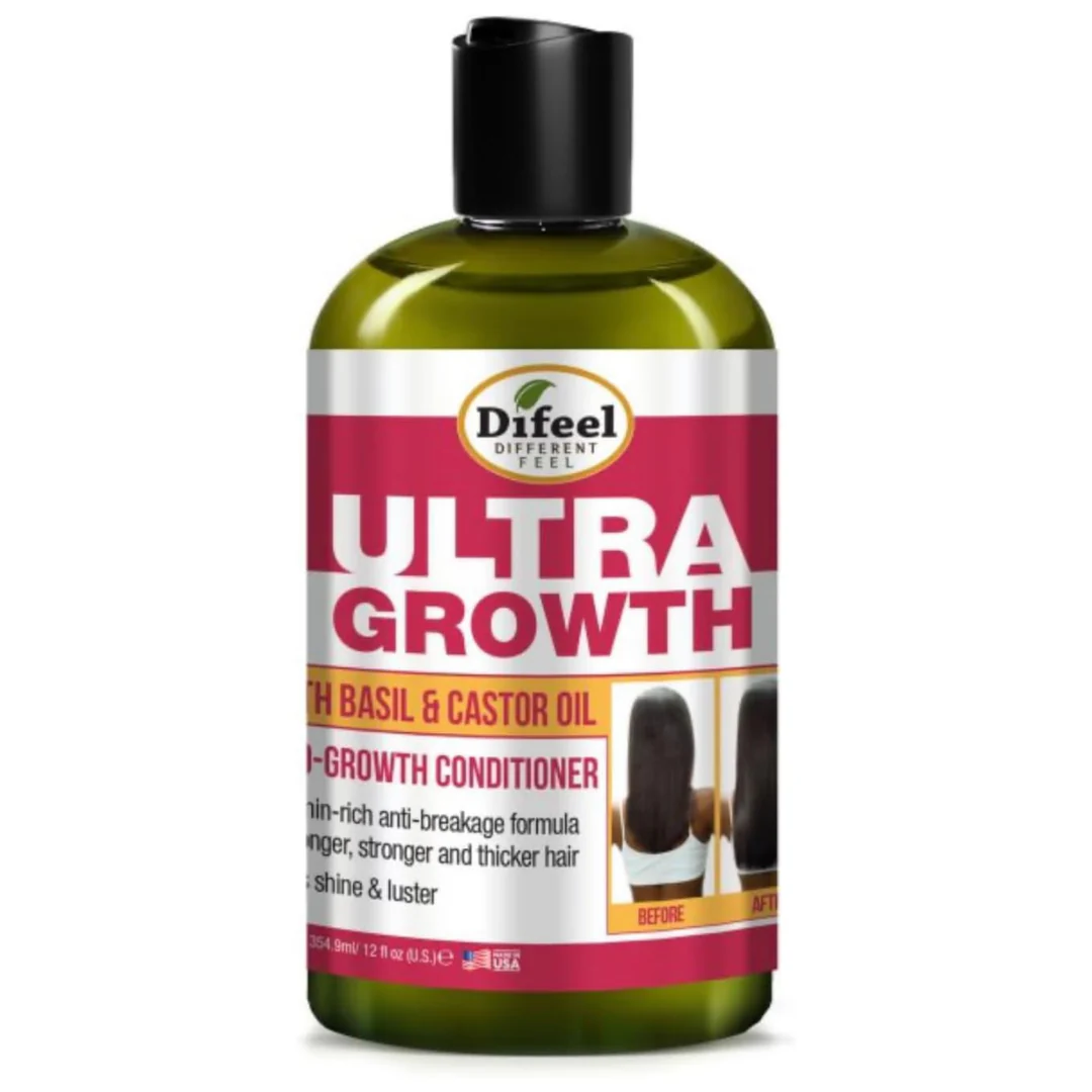 Difeel Ultra Growth Basil & Castor Oil Pro-Growth Conditioner (12oz)