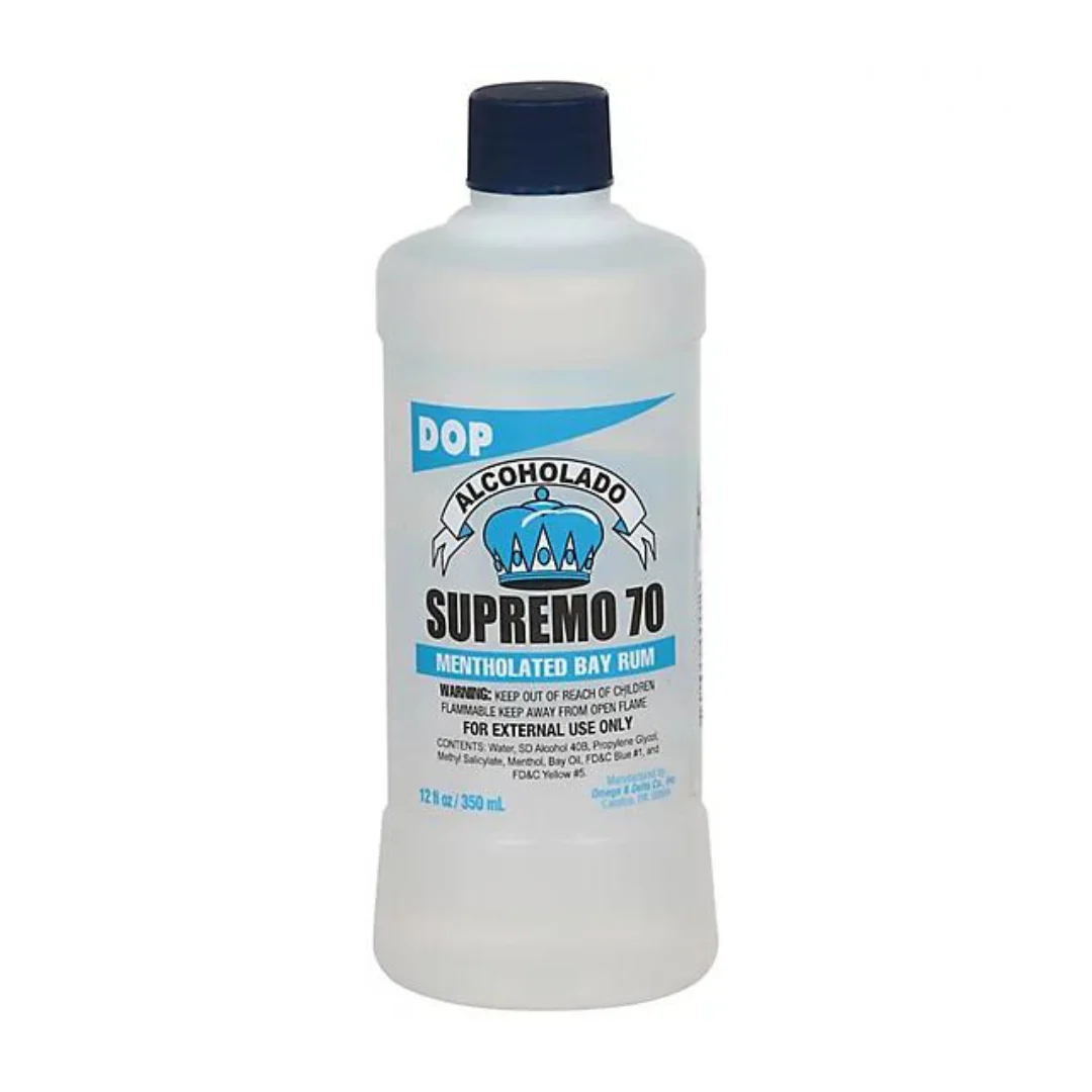 DOP Alcoholado Supremo 70 Mentholated Bay Rum (12 fl oz)