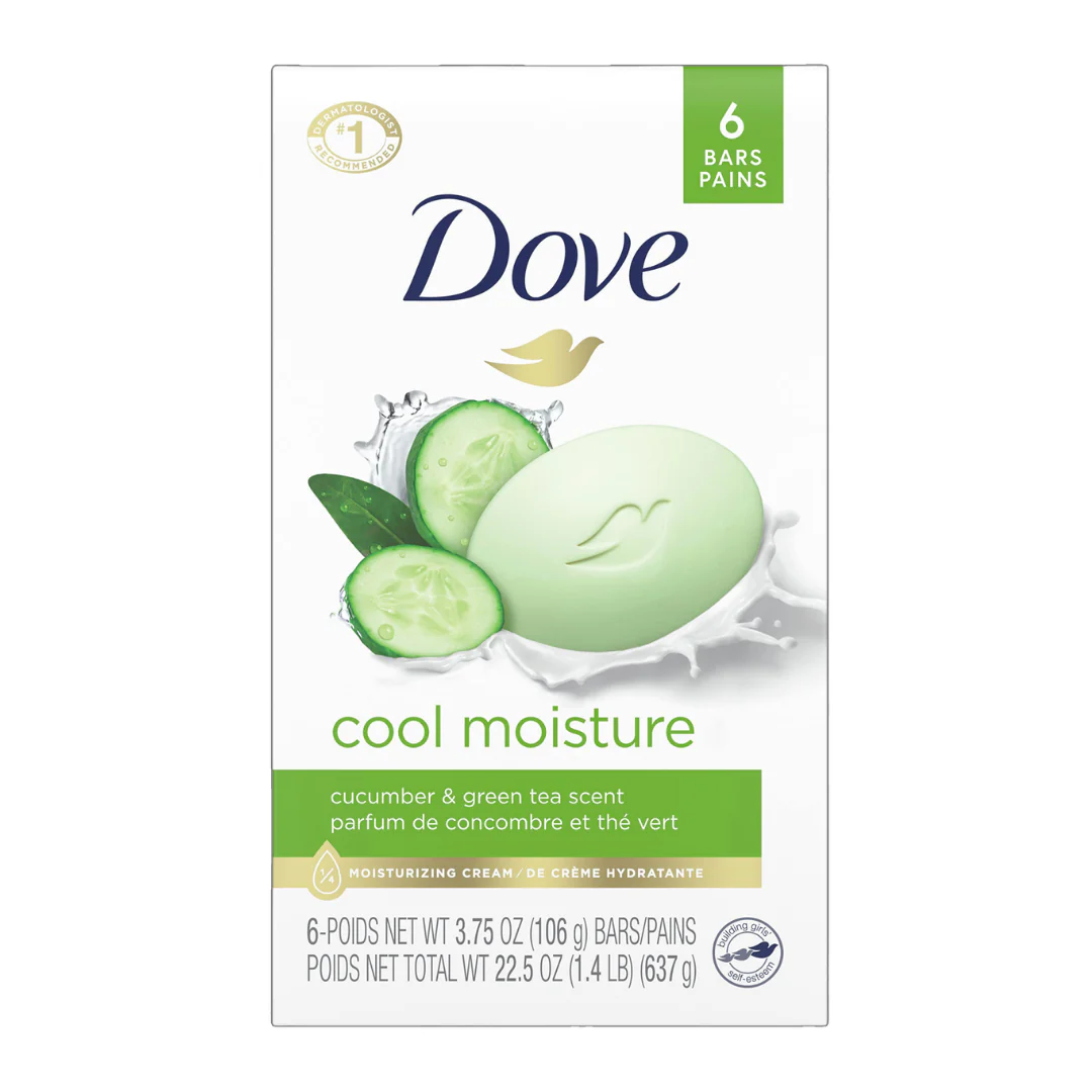 Dove Go Fresh Cool Moisture Beauty Bar Cucumber & Green Tea (6 x 3.75oz)