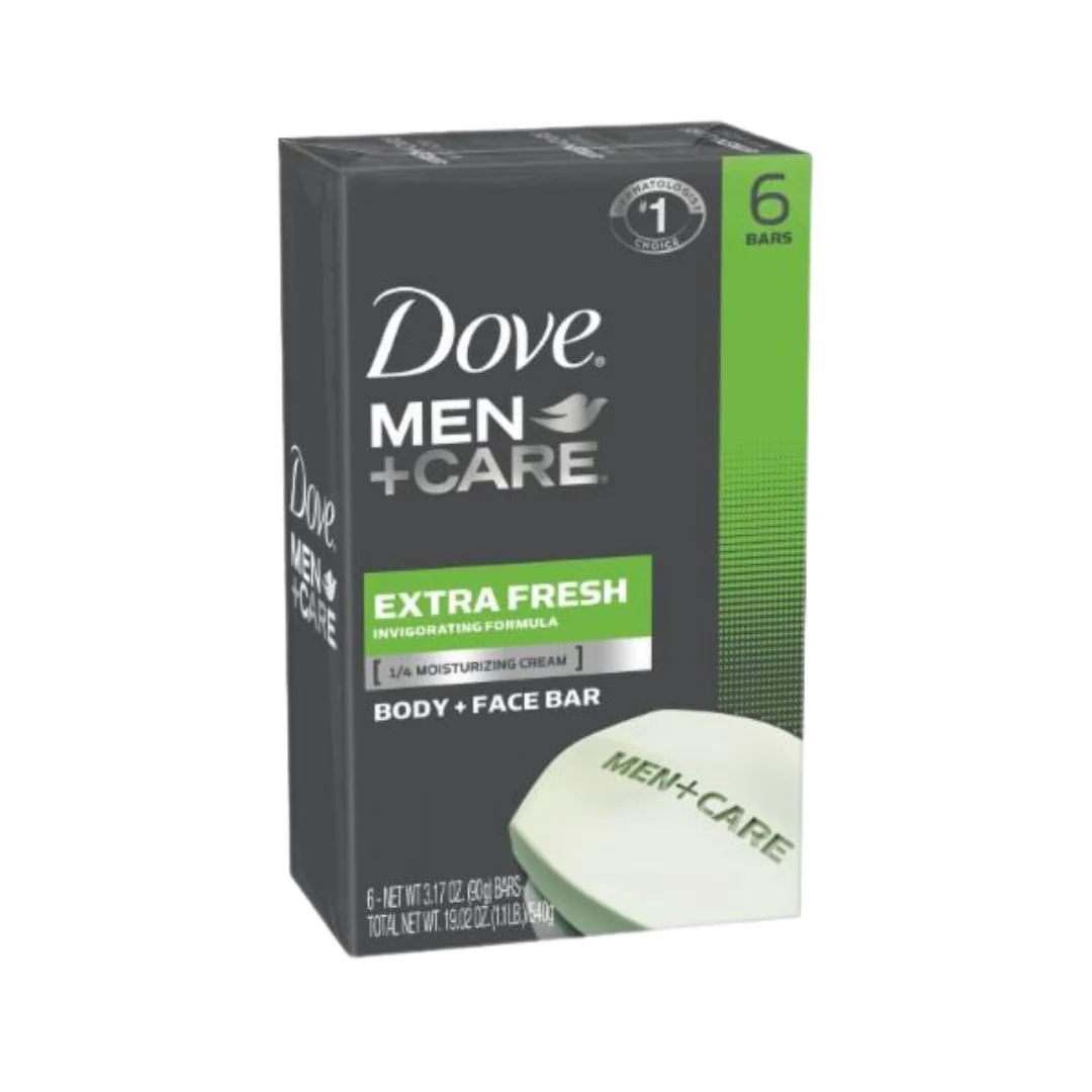 Dove Men+Care Extra Fresh Bar Soap for Men (6 x 3.75oz)