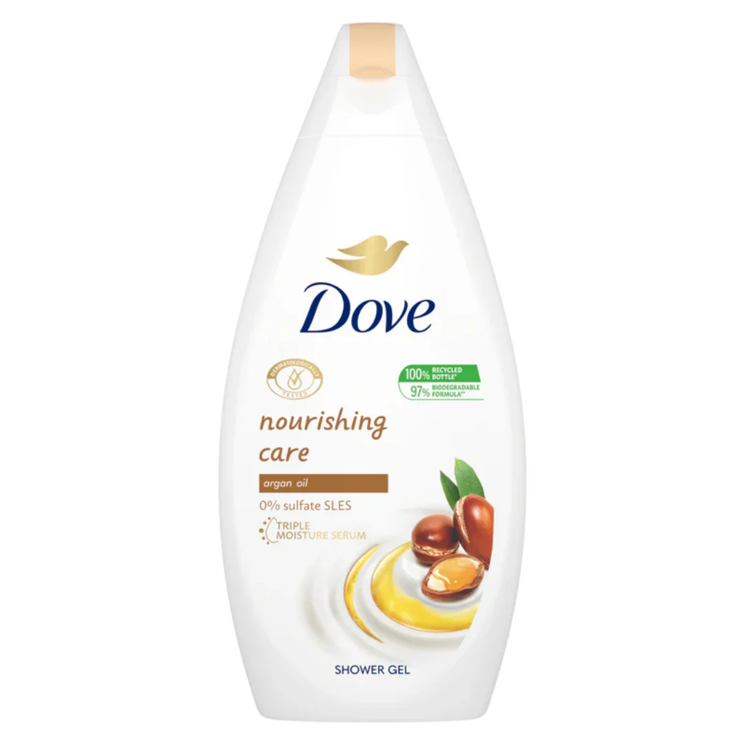 Dove Nourishing Care Shower Gel with Argan Oil (13.5oz)