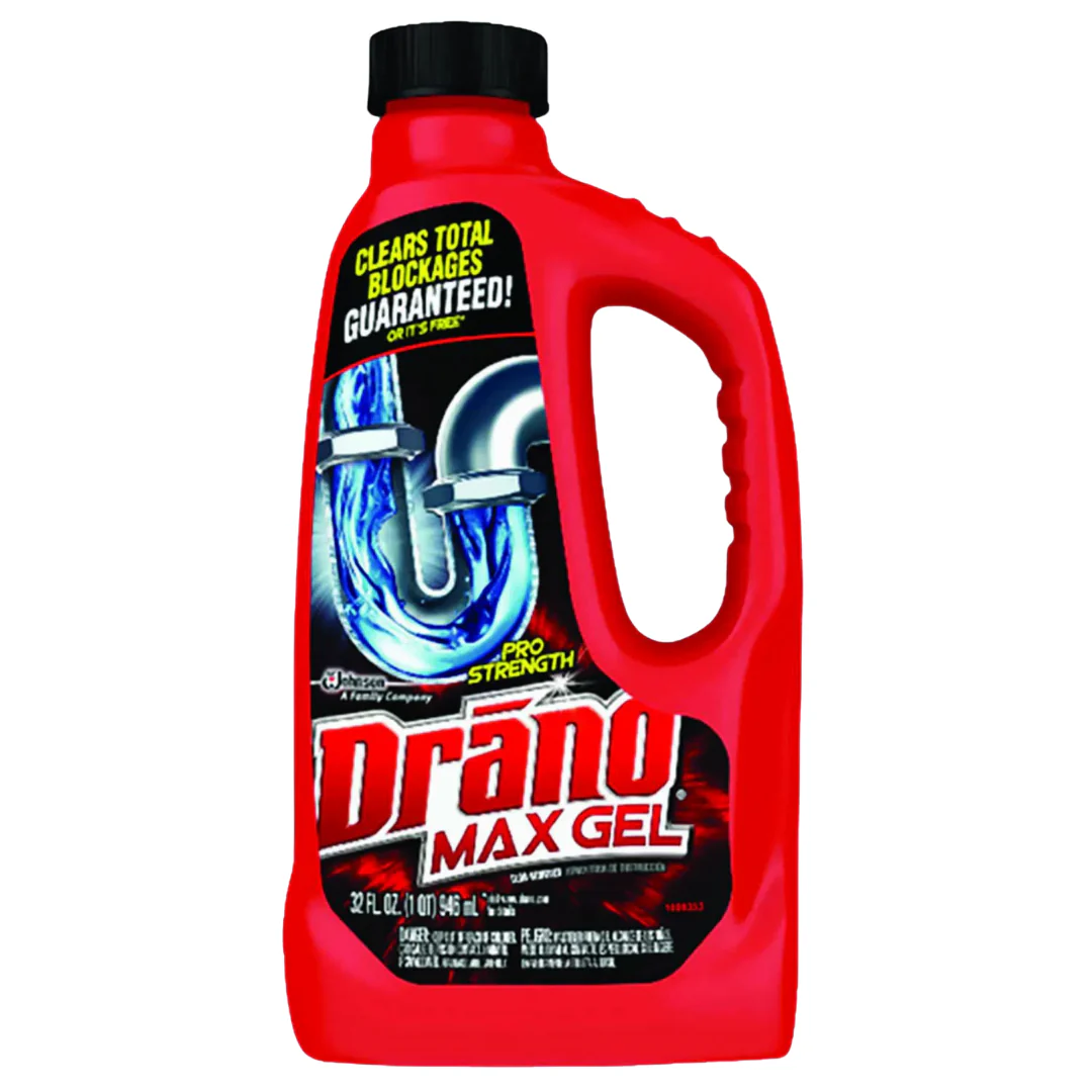 Drano Max Gel Pro Strength Drain Cleaner (32oz)