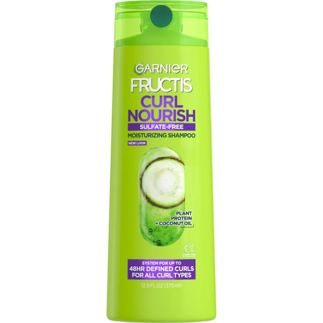 Garnier Fructis Curl Nourish Shampoo with Coconut, Jojoba & Macadamia Oils (12.5oz)