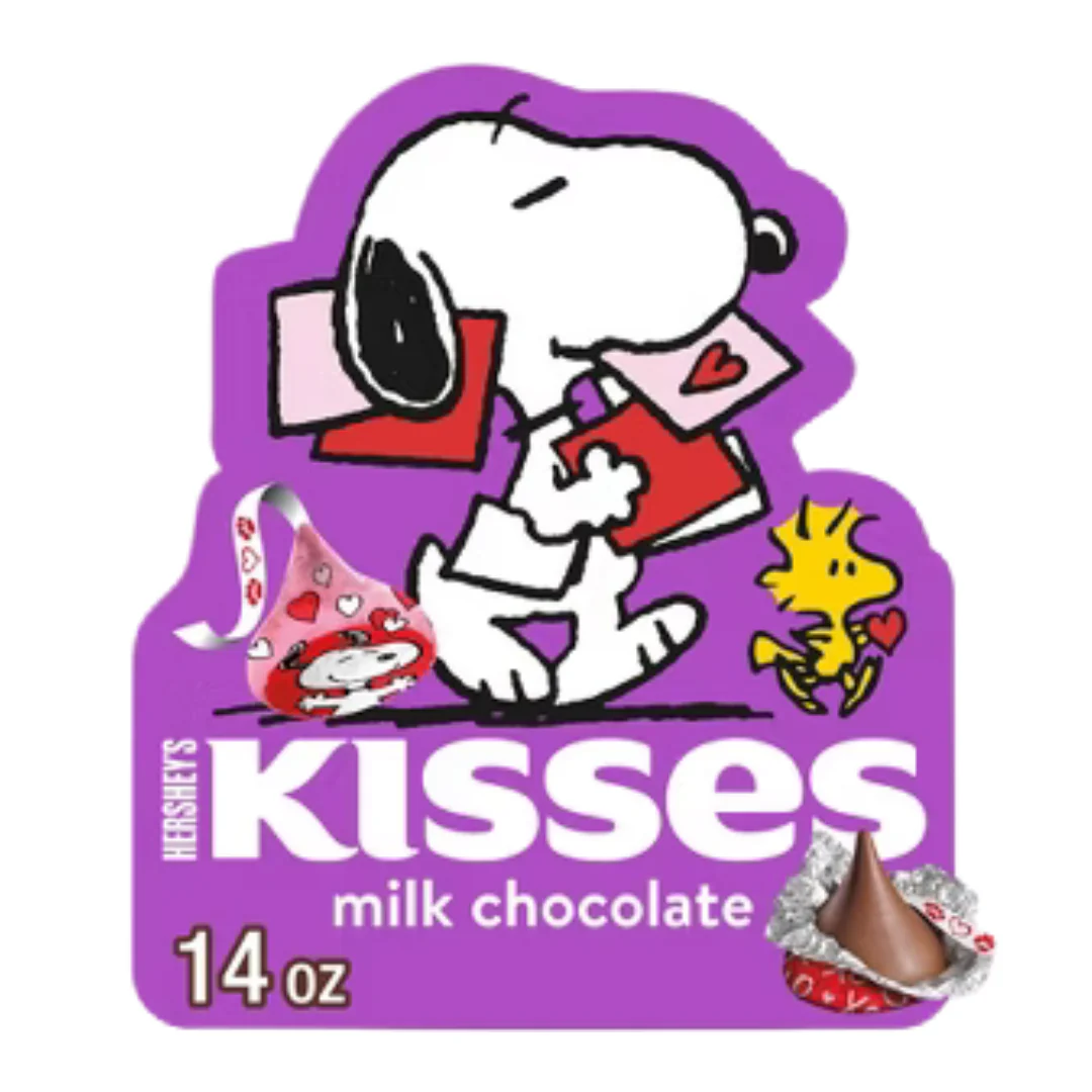 Hershey's Kisses Milk Chocolate Snoopy & Friends Valentine Gift Box (14oz)