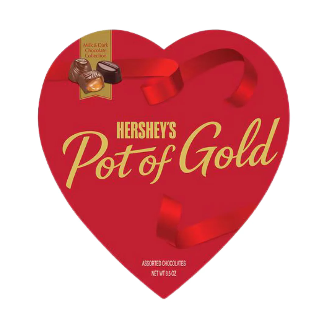 Hershey's Pot of Gold Milk & Dark Chocolate Collection Valentine Heart (8.5oz)