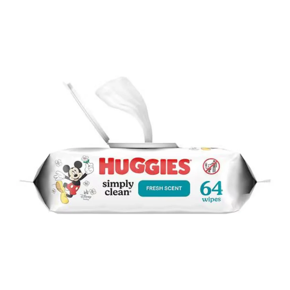 Huggies Simply Clean Baby Wipes Fresh (64ct)