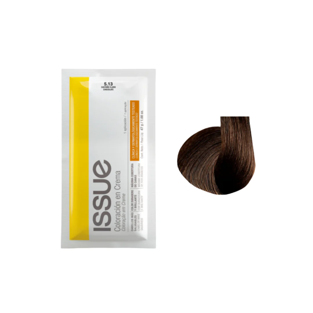 Issue Coloración en Crema Hair Color Kit #3 Castaño Oscuro (1.66oz)