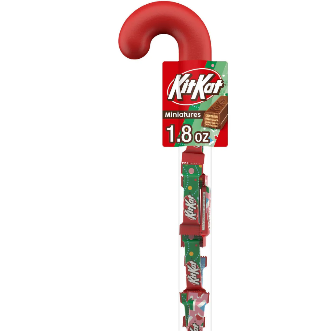 Kit Kat Miniatures Milk Chocolate Wafer Holiday Cane (1.8 oz)
