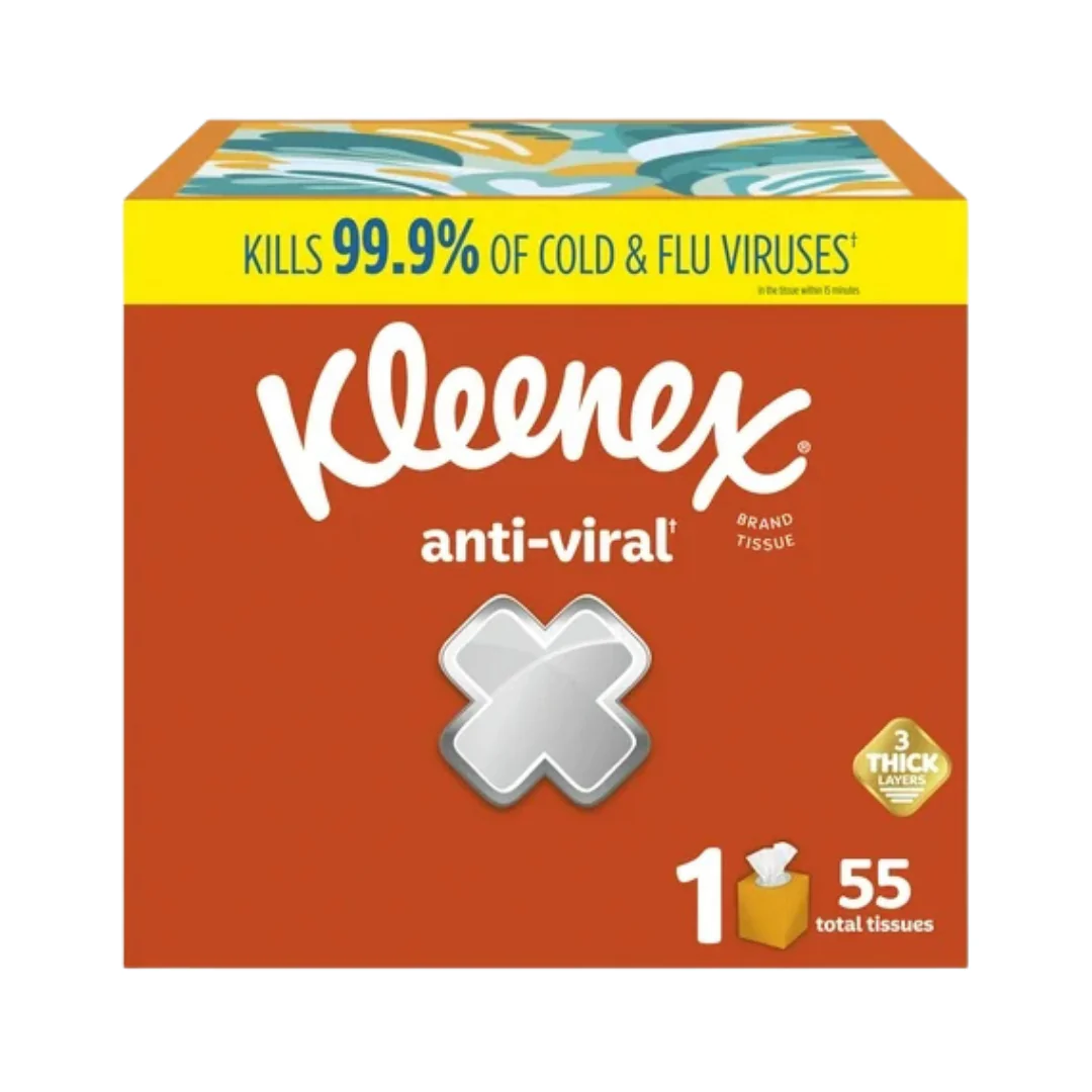 Kleenex Anti-Viral Facial Tissues Cube (55 Count)