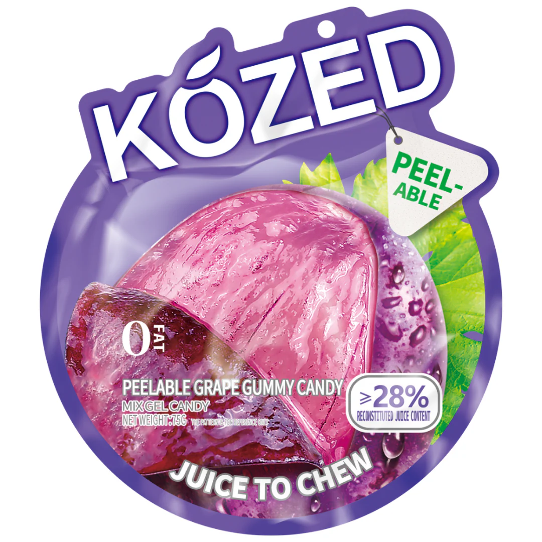 Kozed No Fat Gummy Candy Grape (2.65oz)