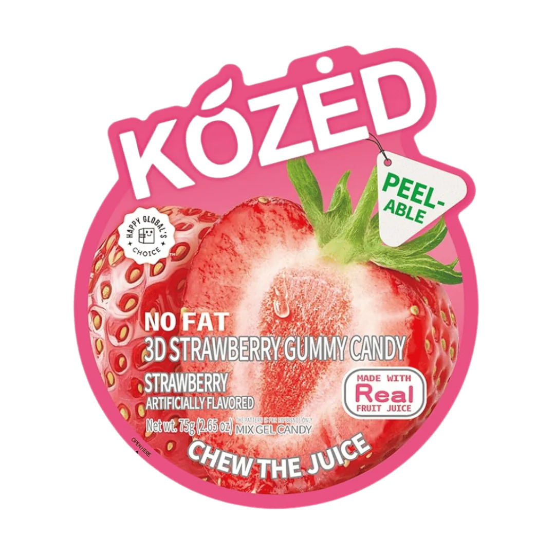 Kozed No Fat Gummy Candy Strawberry (2.65oz)