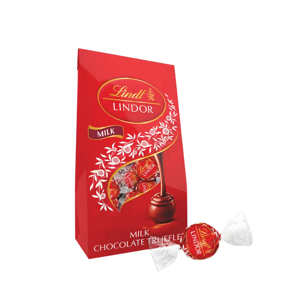 Lindt LINDOR Milk Chocolate Truffles Bag (5.1oz)