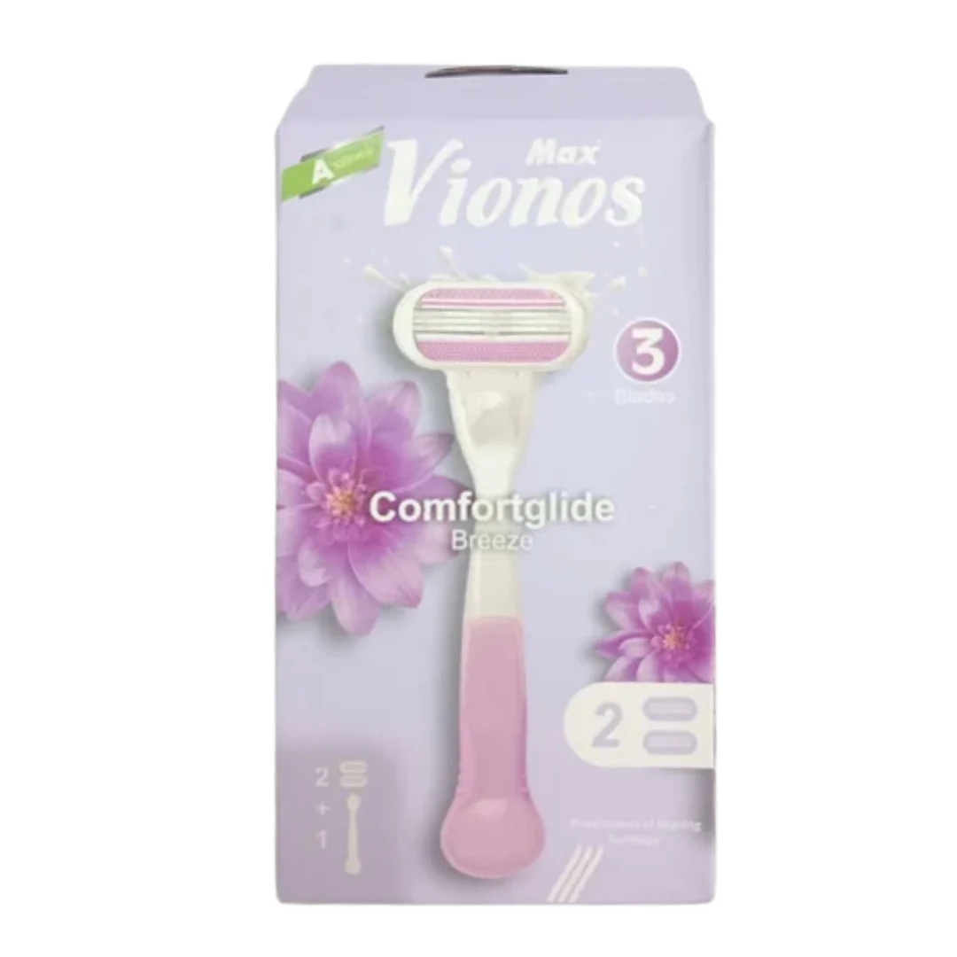 Max Vionos Comfortglide Breeze Women's Razor System (3 Pack)