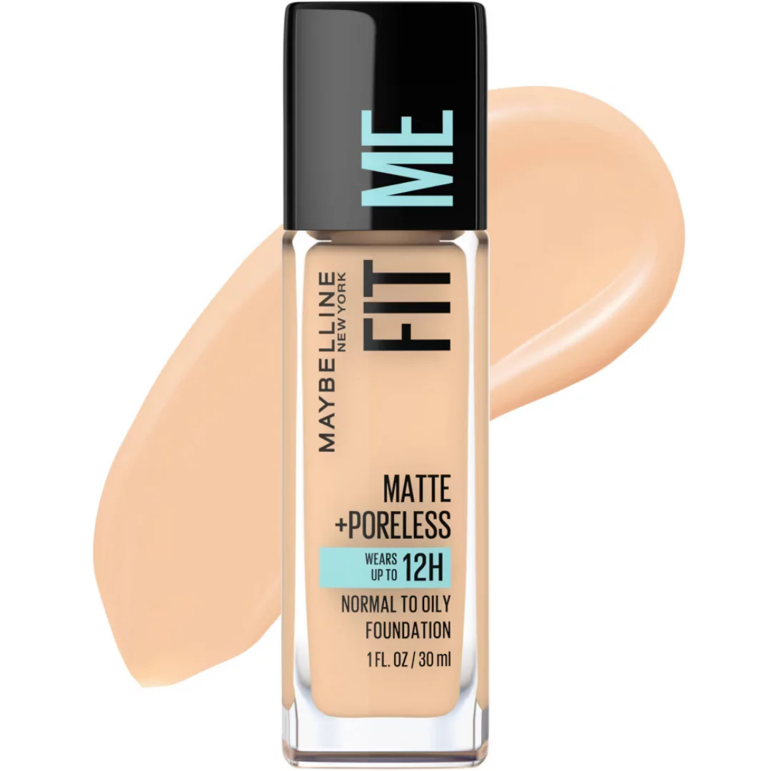 Maybelline Fit Me Matte + Poreless Foundation Classic Ivory 120 (1oz)