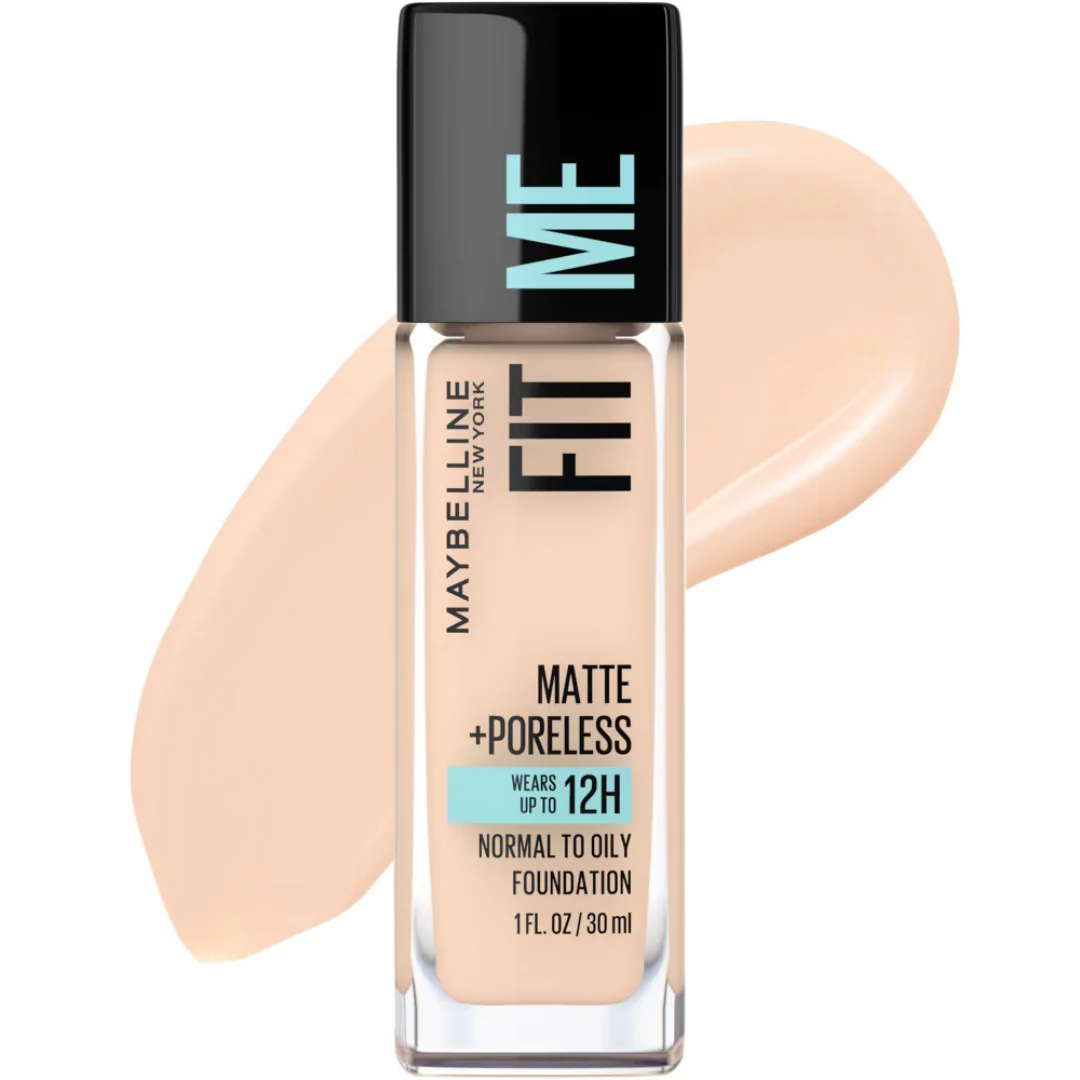 Maybelline Fit Me Matte + Poreless Foundation Natural Ivory 112 (1oz)