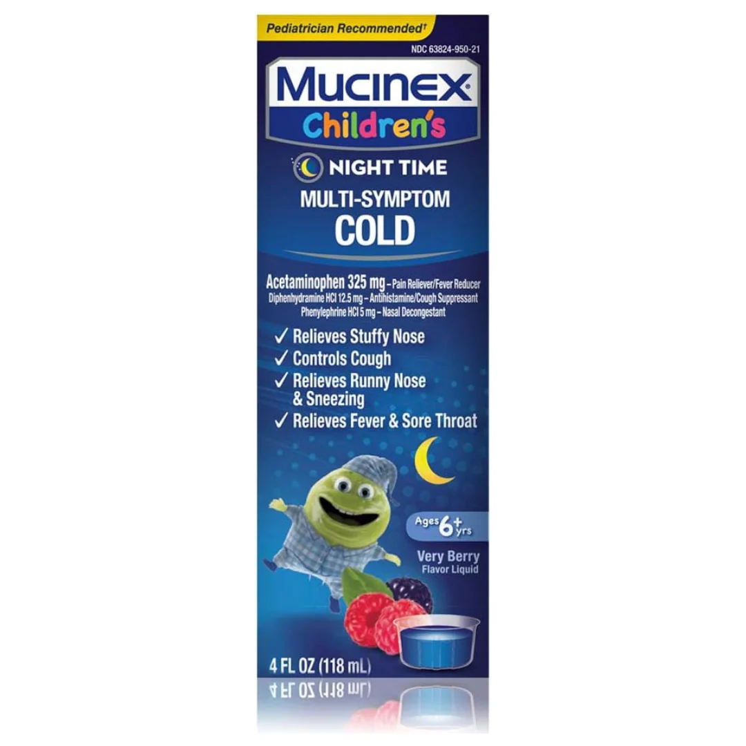 Mucinex Children’s Night Time Multi-Symptom Liquid (4oz)