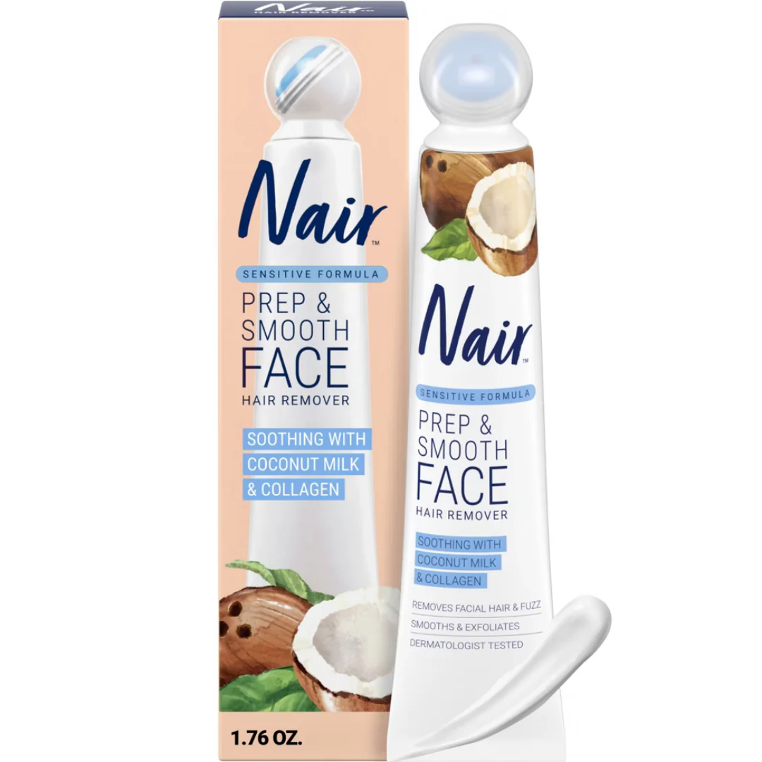 Nair Prep & Smooth Face Hair Remover Coconut Milk (1oz)