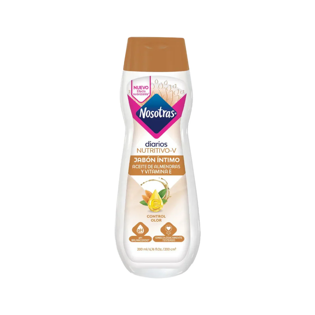 Nosotras Nutritivo-V Intimate Soap with Almond Oil and Vitamin E (6.76oz)