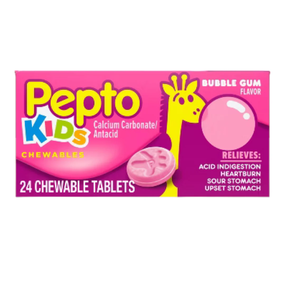 Pepto‑Bismol Children’s Bubble Gum Flavor Chewable Tablets (24 count)