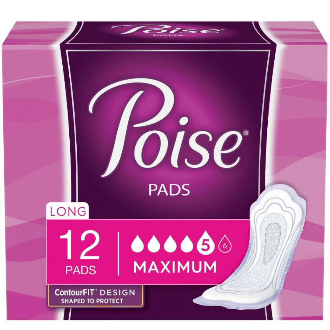 Poise Fresh Protection Maximum Long Pads (12 Pads)