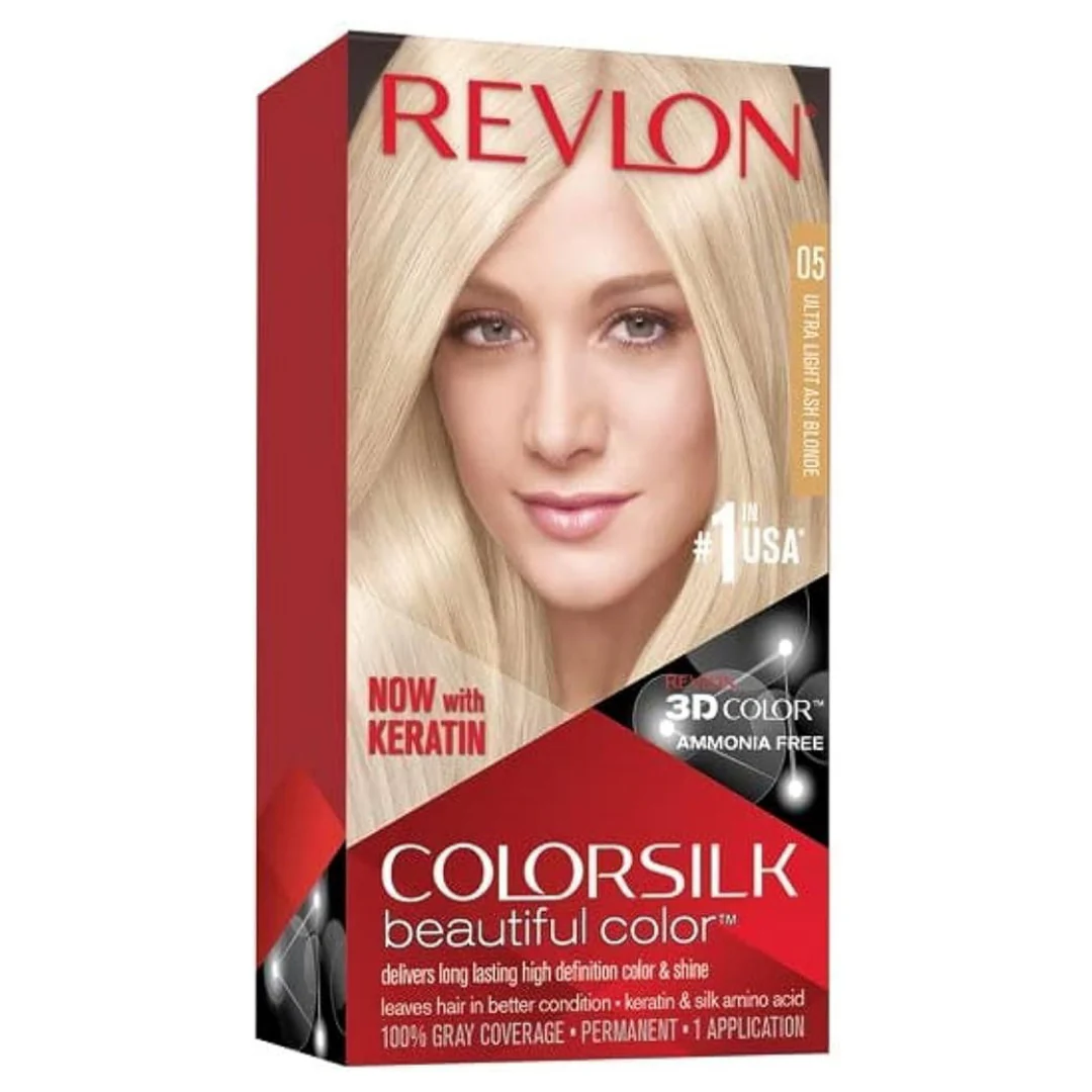 Revlon Colorsilk Beautiful Color Permanent Hair Dye #05 Ultra Light Ash Blonde