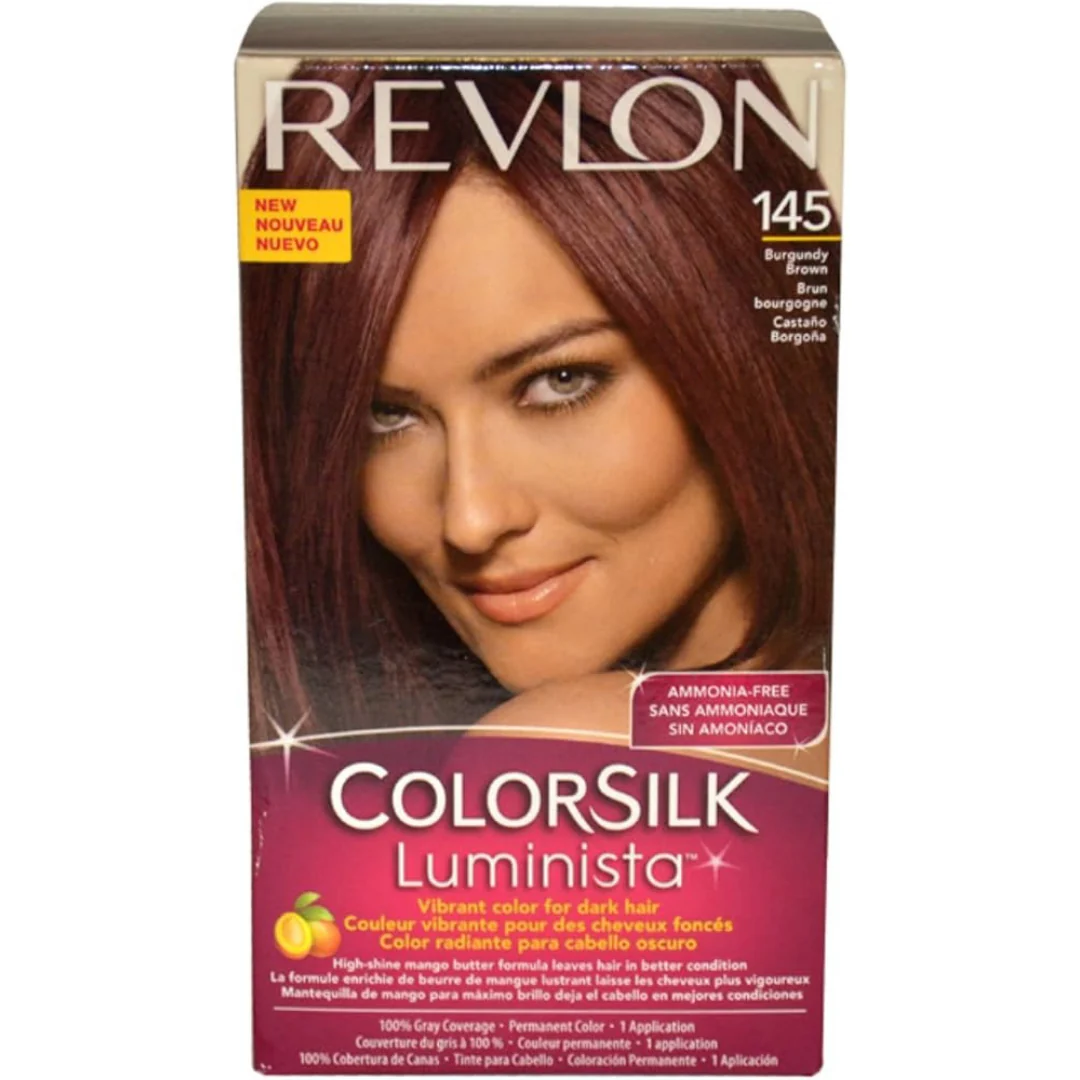Revlon Colorsilk Luminista Permanent Hair Color #145 Burgundy Black