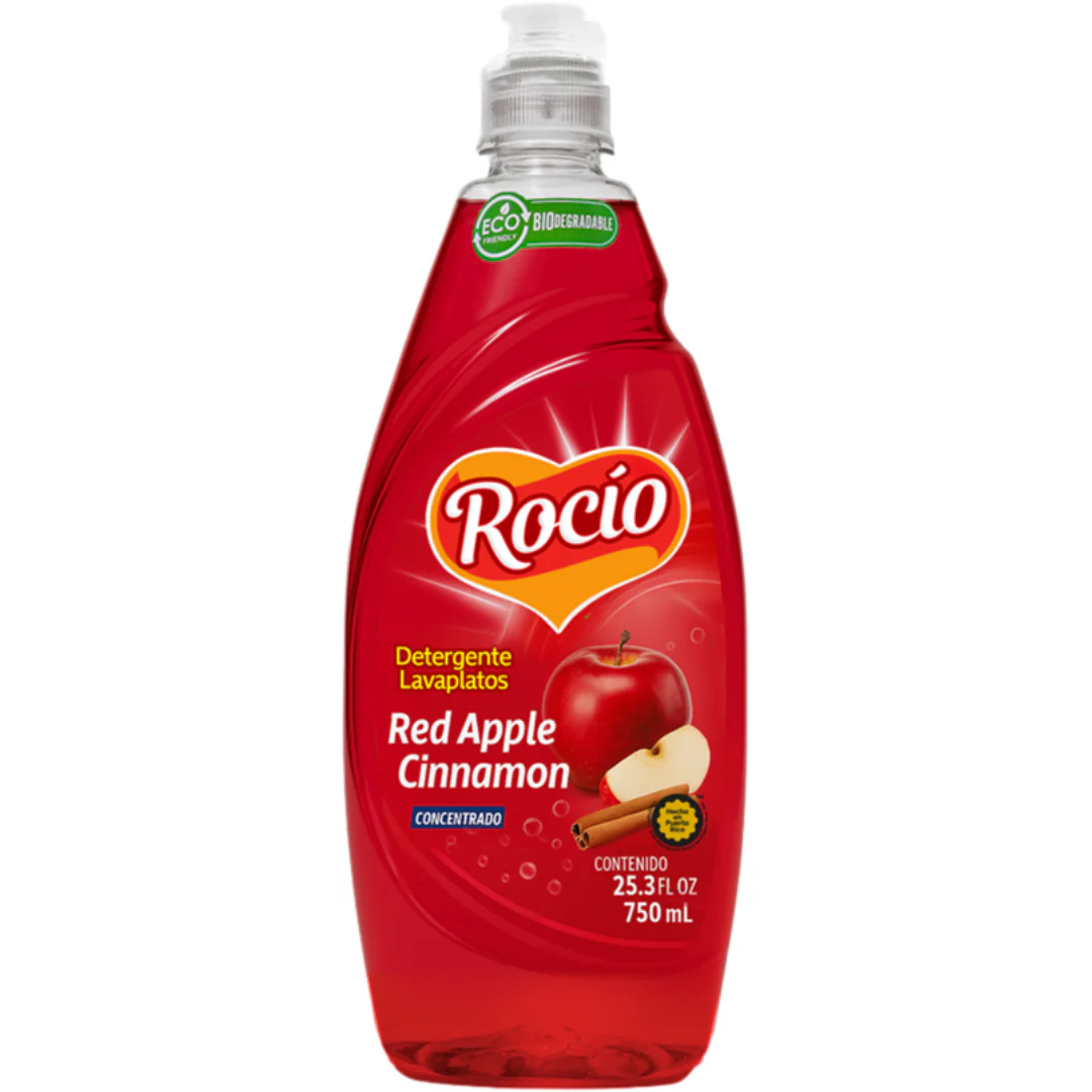 Rocio Concentrated Dishwashing Liquid Red Apple Cinnamon (25.3oz)