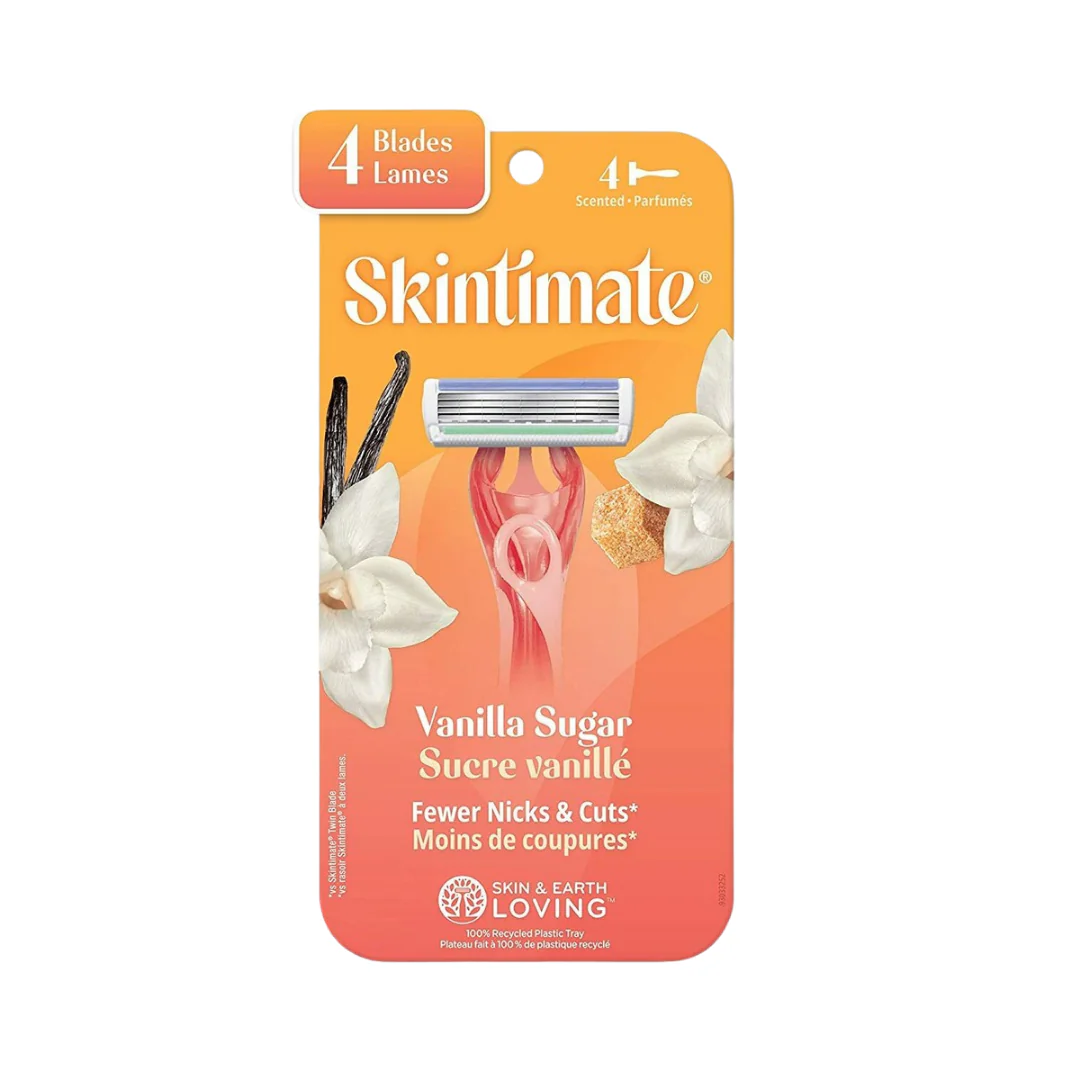 Skintimate Vanilla Sugar Women's Disposable Razors (4 ct)