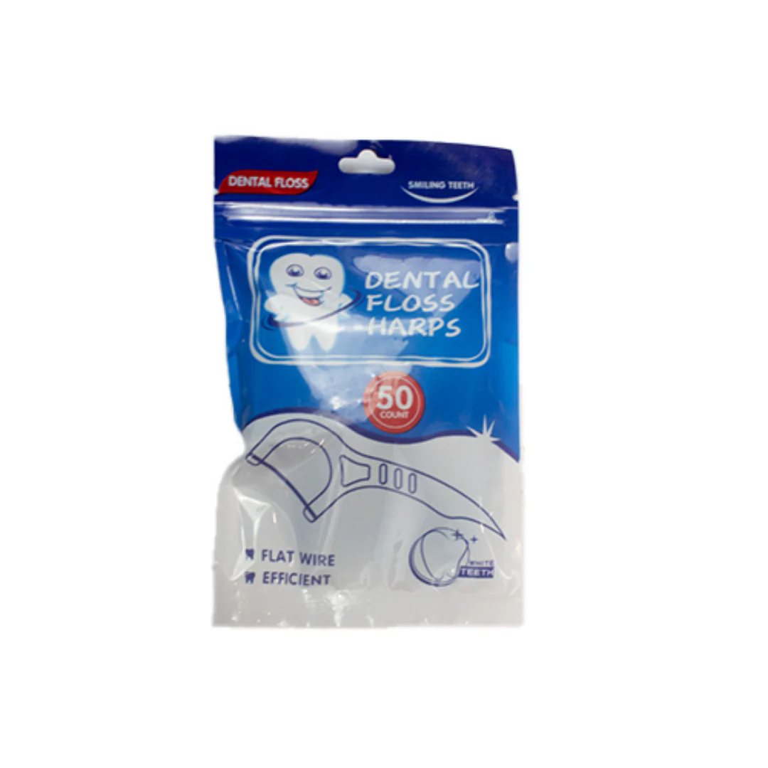 Smiling Teeth Dental Floss Harps Flat Wire (50 ct)