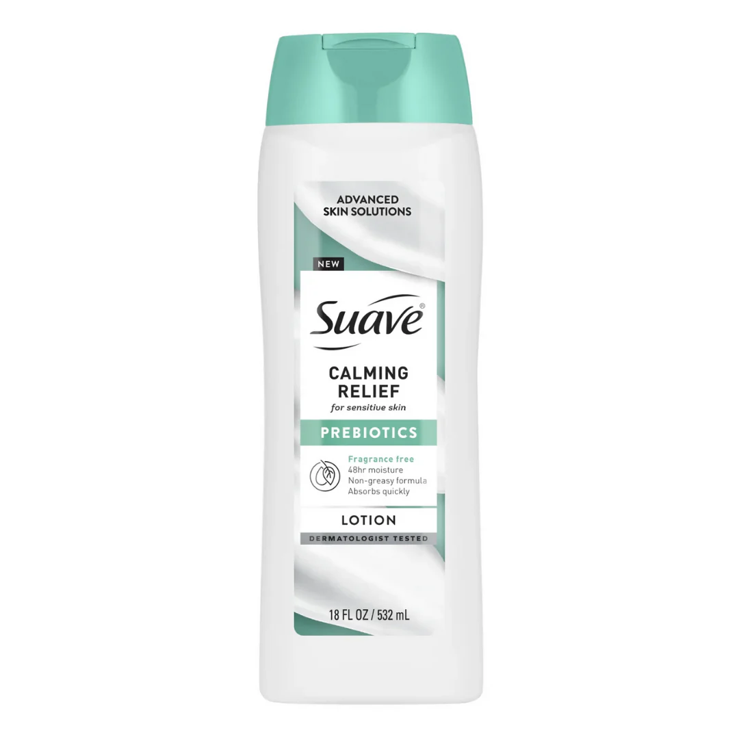 Suave Skin Solutions Calming Relief Body Lotion with Prebiotics (18 fl oz)